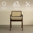 2 Sillas Jean en color cafe oscuro