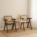 2 Sillas Jean en color cafe oscuro