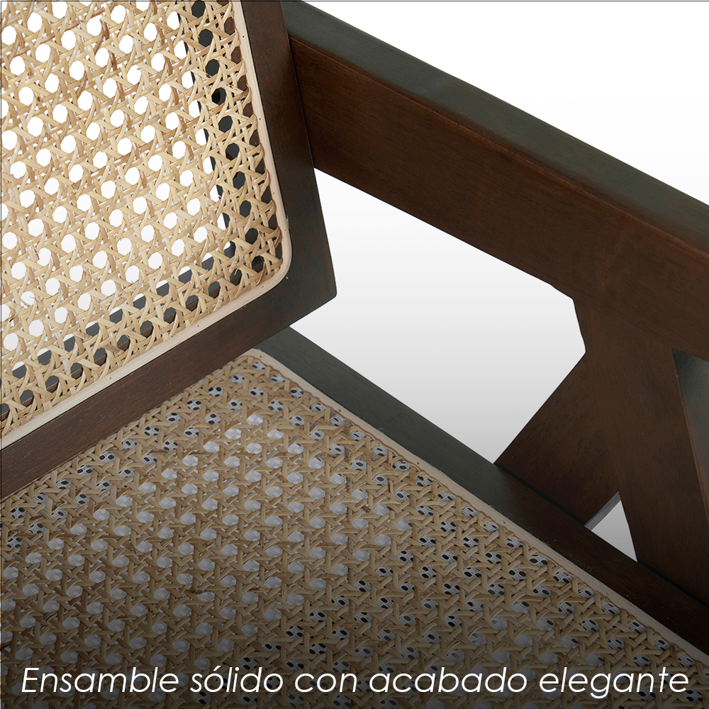 2 Sillas Jean en color cafe oscuro