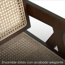 2 Sillas Jean en color cafe oscuro