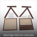 2 Sillas Jean en color cafe oscuro