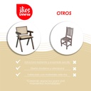 2 Sillas Jean en color cafe oscuro