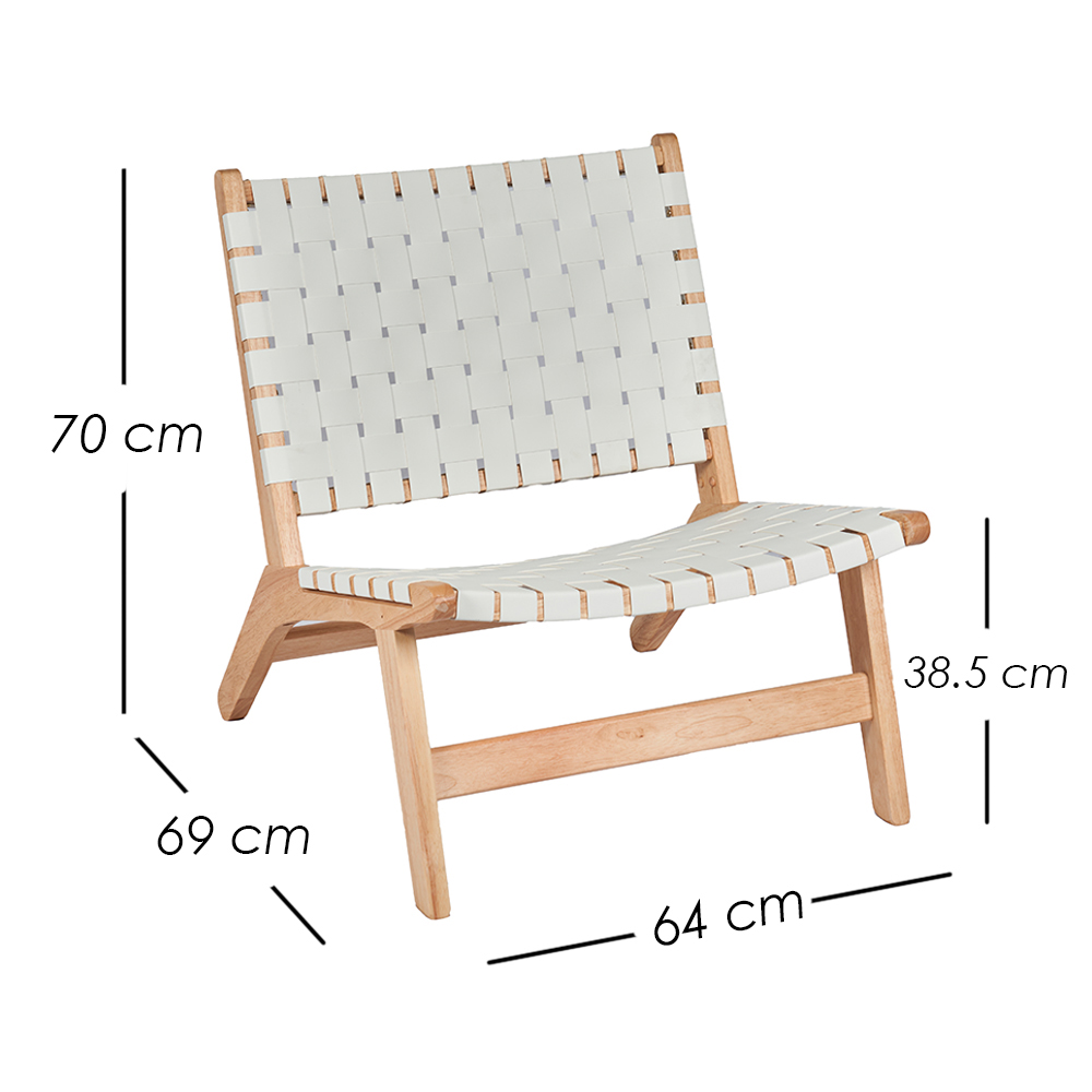 Silla Dun madera blanca