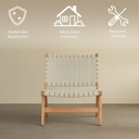 Silla Dun madera blanca