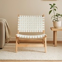 Silla Dun madera blanca
