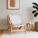 Silla Dun madera blanca
