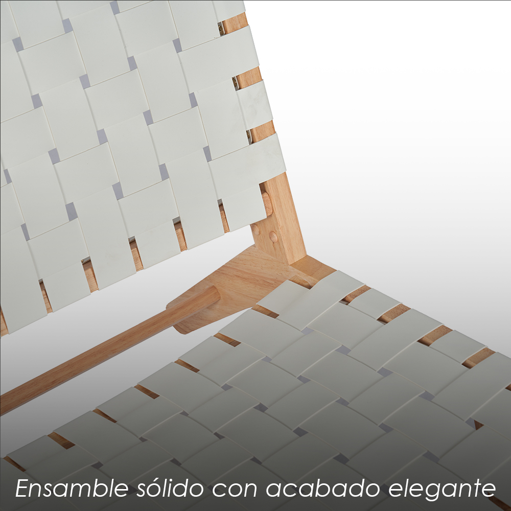 Silla Dun madera blanca