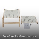 Silla Dun madera blanca