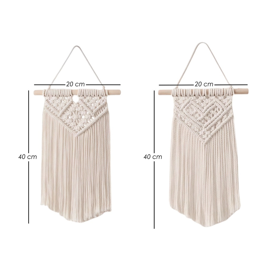 Set de Tapiz colgante Boho 20 cm