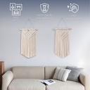 Set de Tapiz colgante Boho 20 cm