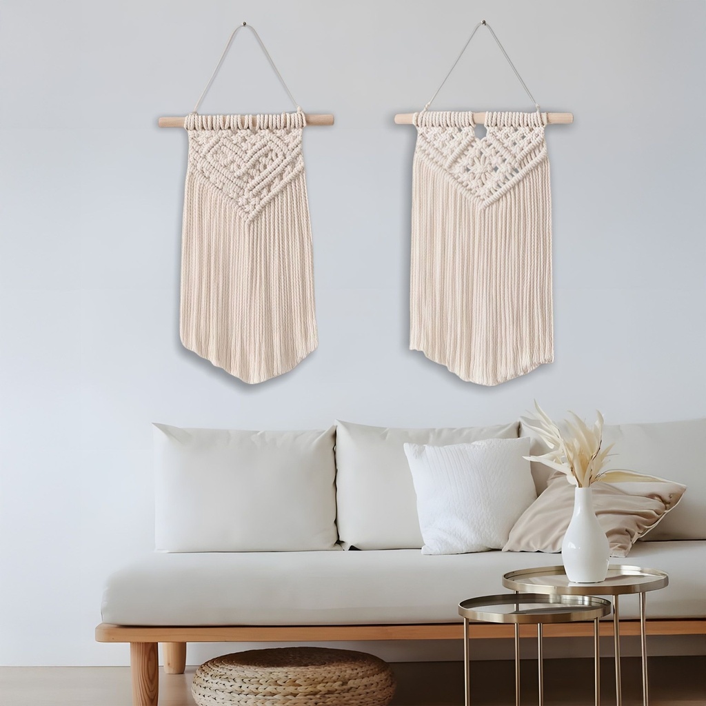 Set de Tapiz colgante Boho 20 cm