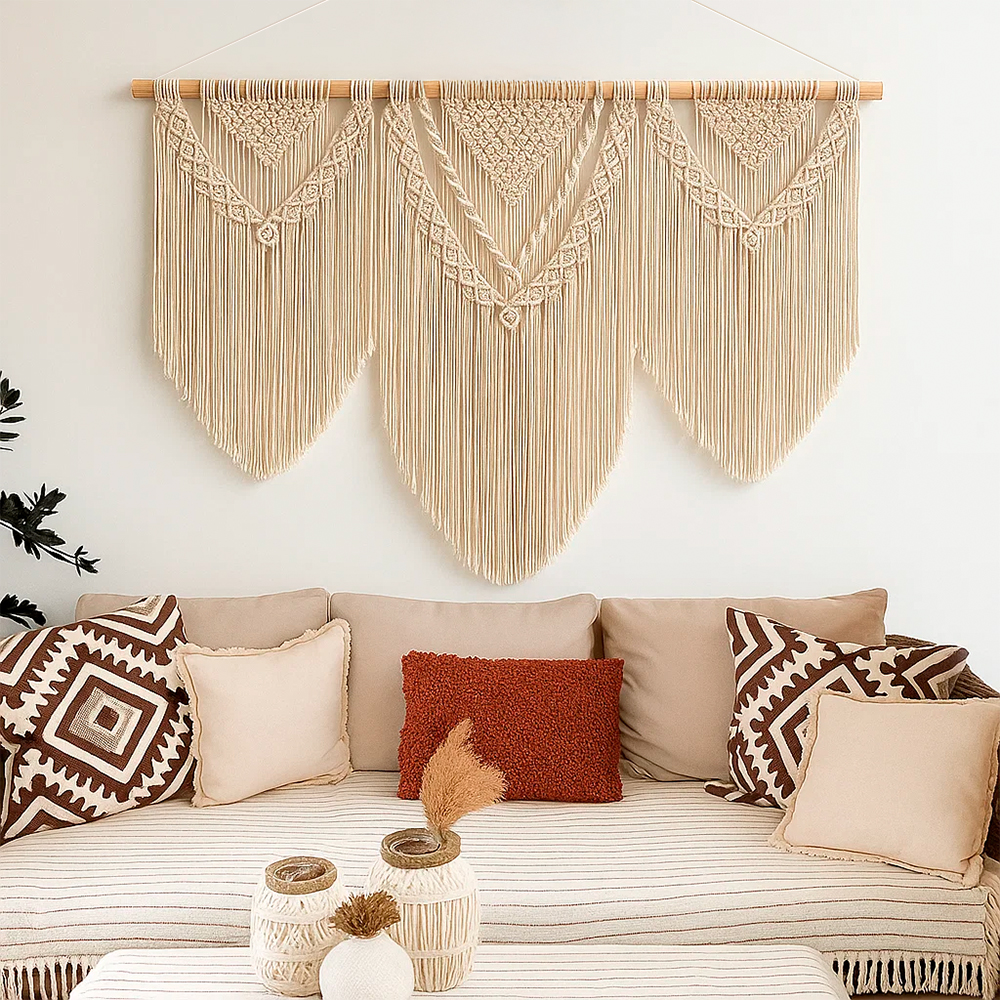 Tapiz colgante Boho 109 cm Modelo A