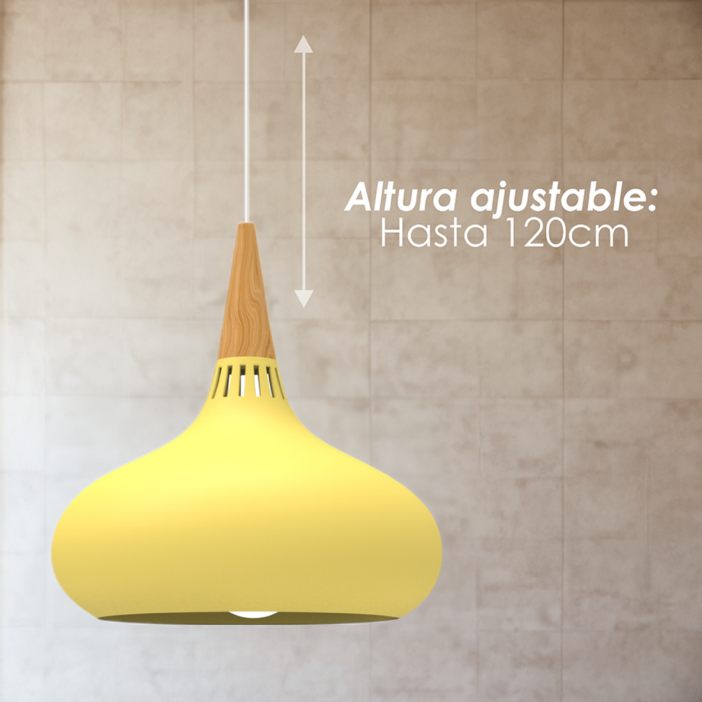 Lámpara colgante A amarillo