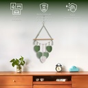 Tapiz colgante Boho con hojas