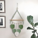 Tapiz colgante Boho con hojas