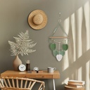 Tapiz colgante Boho con hojas