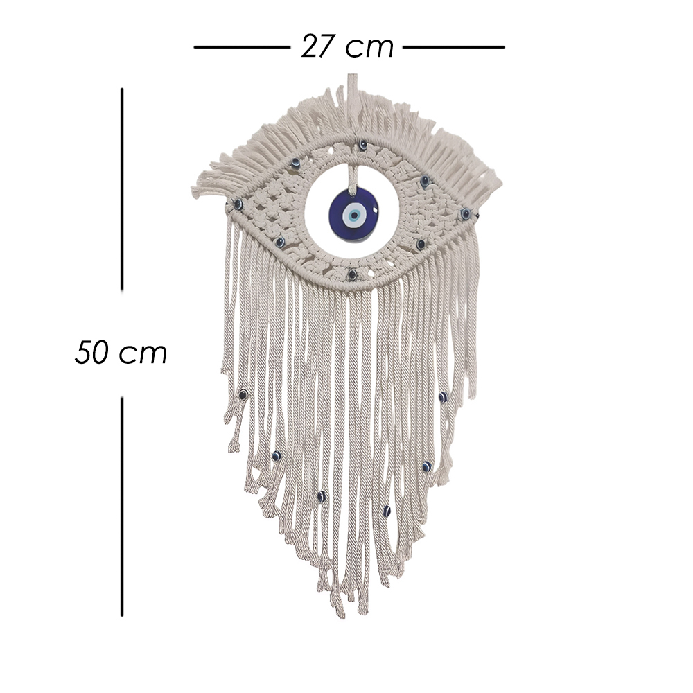 Tapiz colgante Boho Ojo azul