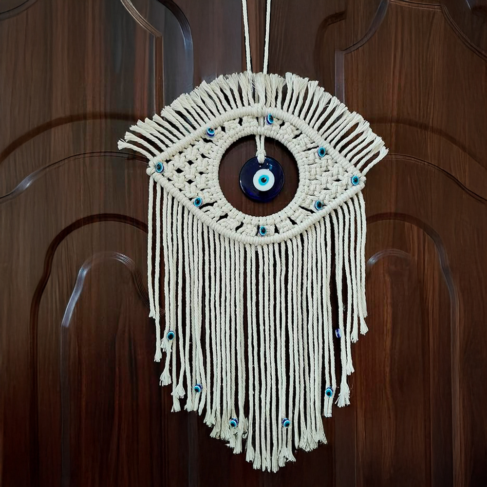 Tapiz colgante Boho Ojo azul