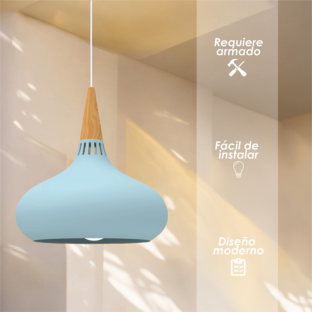 Lámpara colgante A azul
