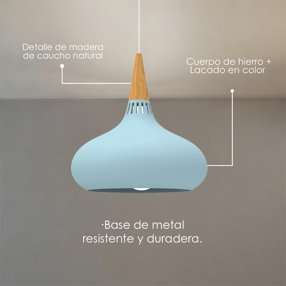 Lámpara colgante A azul