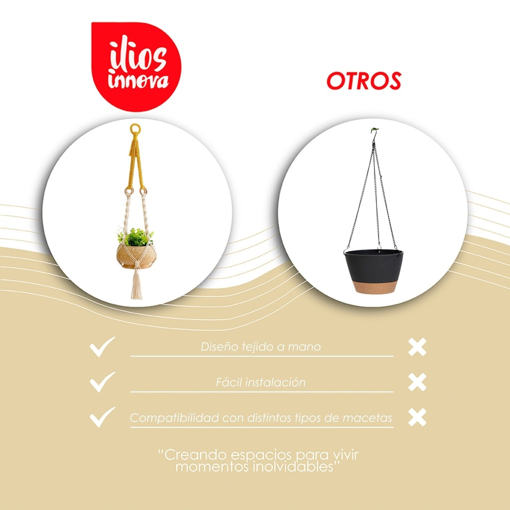 Hanger Boho para maceta