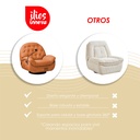 Sofá Naranja Reclinable Eléctrico