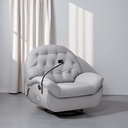 Sofá Gris Individual Eléctrico Reclinable