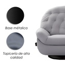 Sofá Gris Individual Eléctrico Reclinable