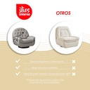 Sofá Gris Individual Eléctrico Reclinable