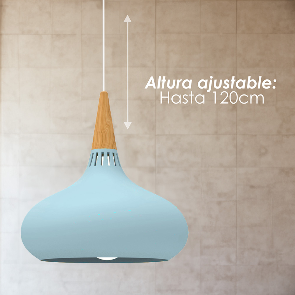 Lámpara colgante A azul