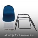 4 sillas altas Candina Azul para bar