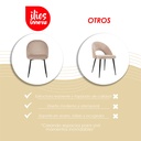 2 Sillas de Comedor Beige Rolet