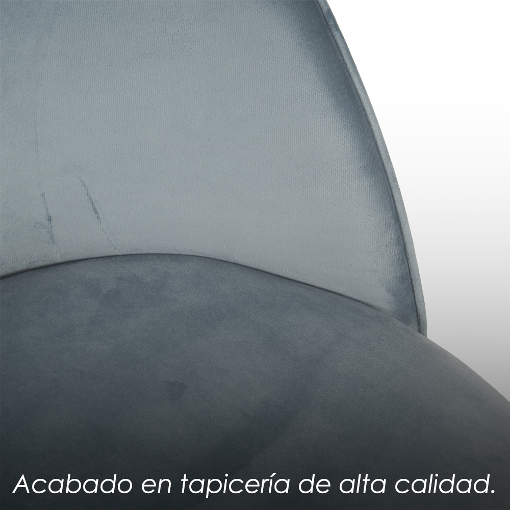 2 Sillas de Comedor Azul Rolet