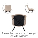 4 Sillas de Comedor Beige Lar