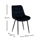 Paquete 4 Sillas de Comedor Negro Lar