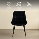 Paquete 4 Sillas de Comedor Negro Lar