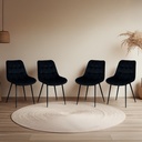 Paquete 4 Sillas de Comedor Negro Lar