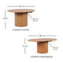 Mesa Para Comedor Expandible Moderna Café