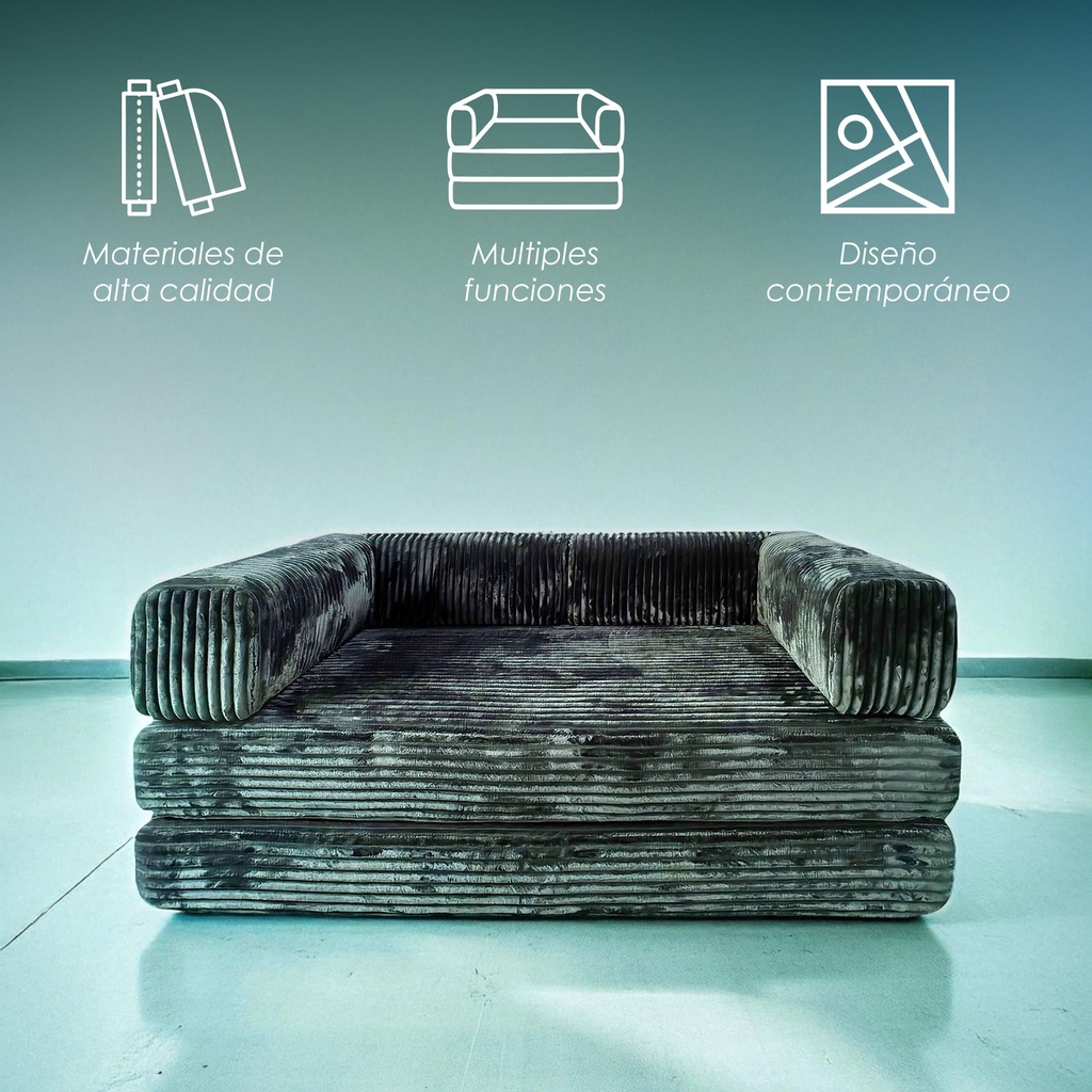 Sofá Cama Verde 2 plazas 