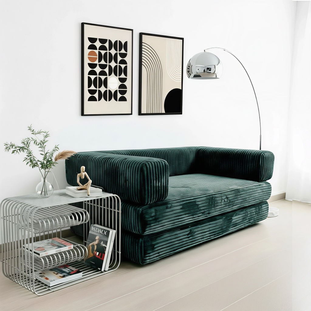 Sofá Cama Verde 2 plazas 