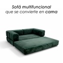 Sofá Cama Verde 2 plazas 