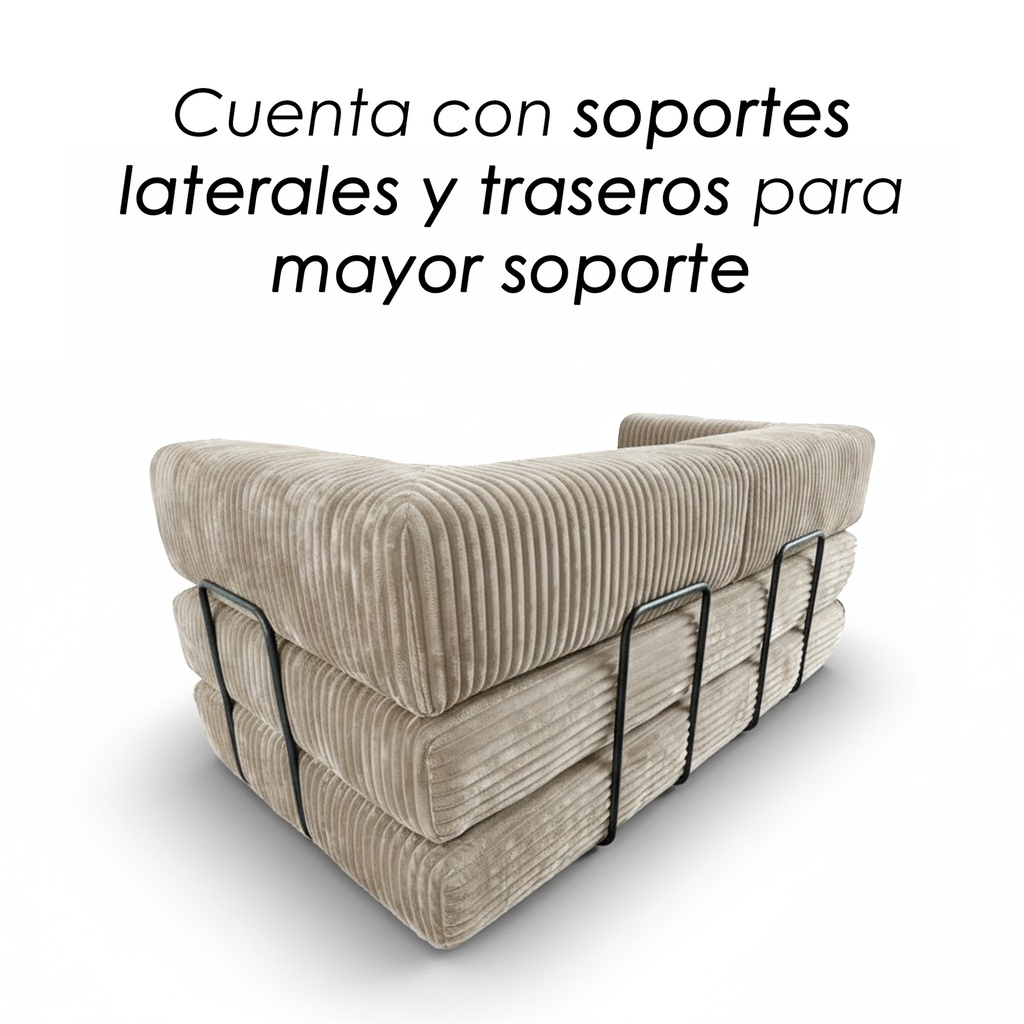 Sofá Cama Beige 2 plazas