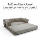 Sofá Cama Beige 2 plazas