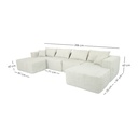 Sofá Génova Beige 4 plazas