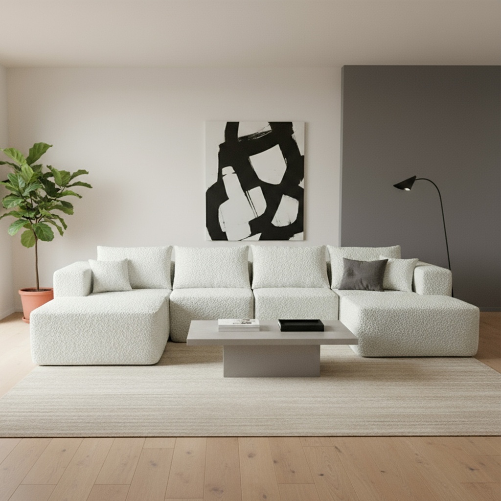 Sofá Génova Beige 4 plazas