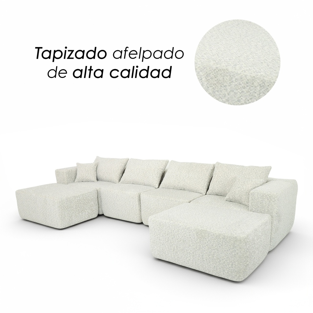 Sofá Génova Beige 4 plazas
