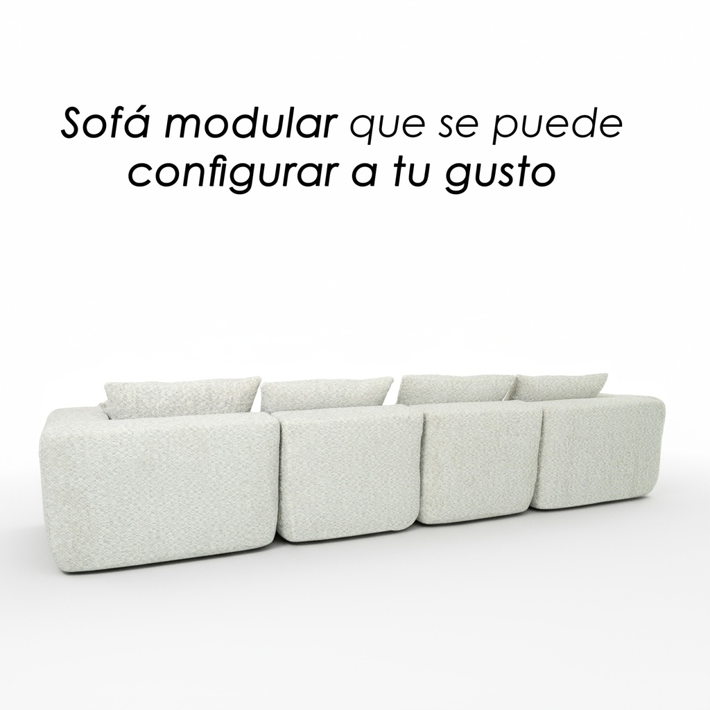 Sofá Génova Beige 4 plazas