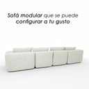 Sofá Génova Beige 4 plazas