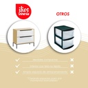 Buro Cajonera de 2 de MDF café 