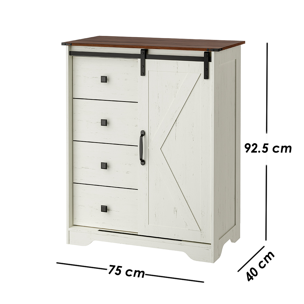 Mueble Organizador de 5 espacios de MDF café